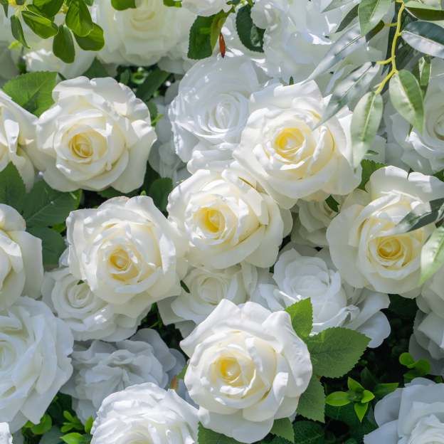 Moonlight：3D Fabric Artificial rolling up curtain flower wall