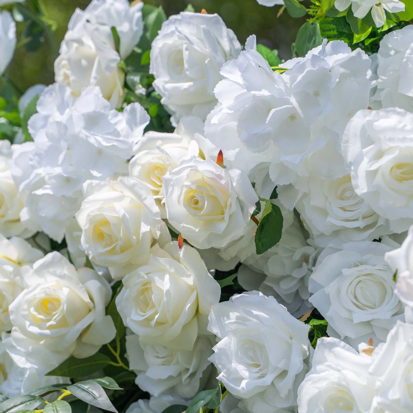 Moonlight：3D Fabric Artificial rolling up curtain flower wall