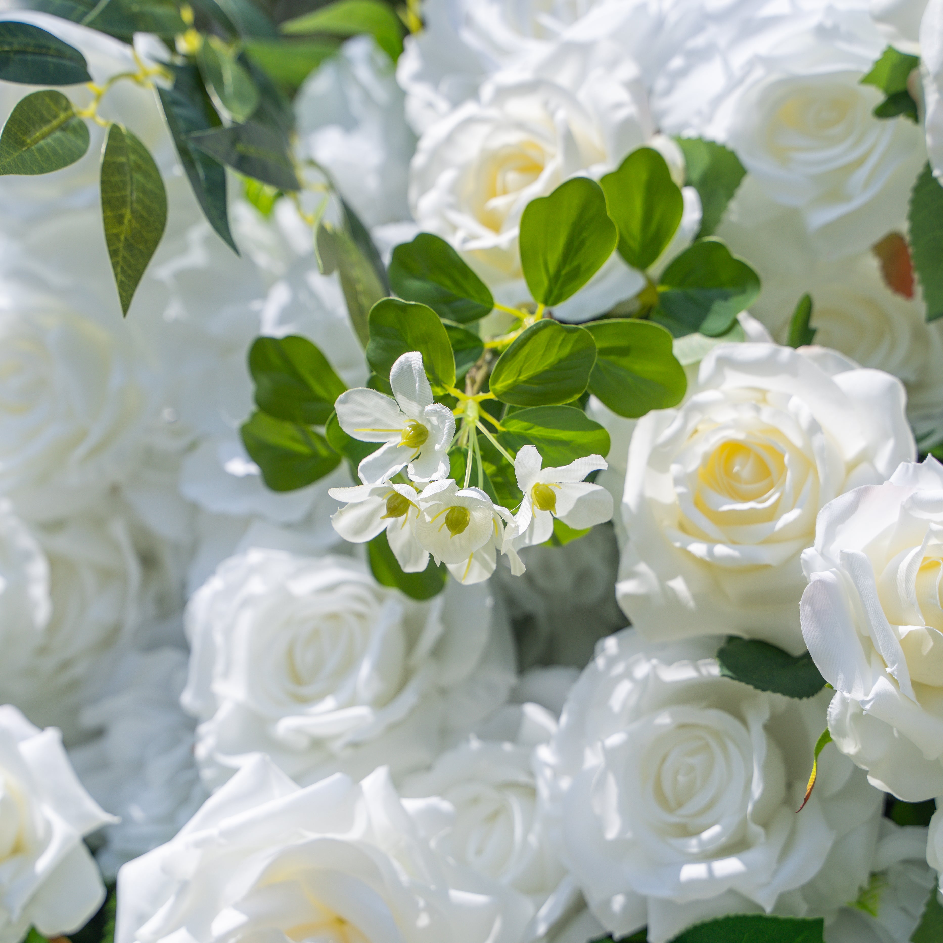 Moonlight：3D Fabric Artificial rolling up curtain flower wall