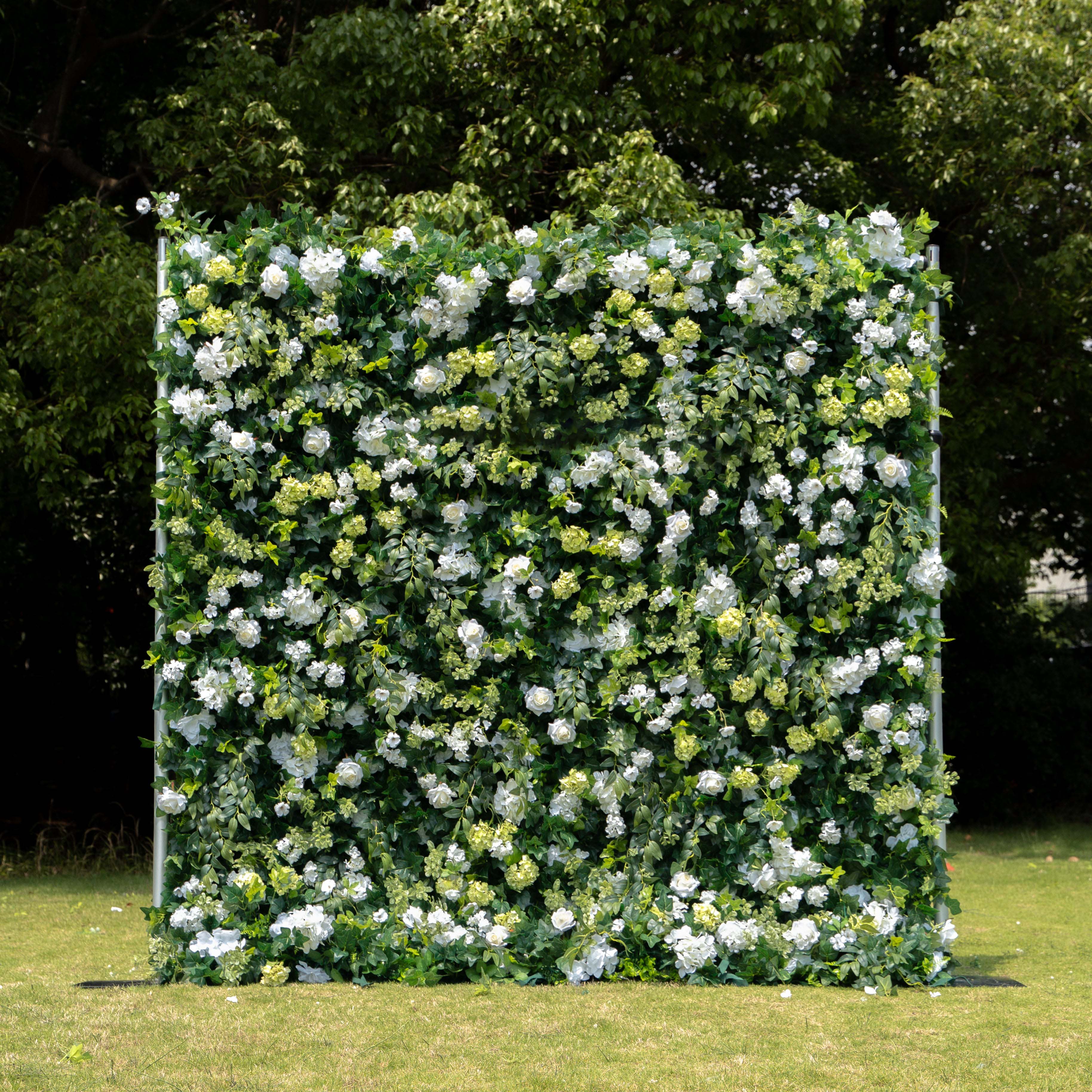 Parker：5D Fabric Artificial rolling up curtain flower wall