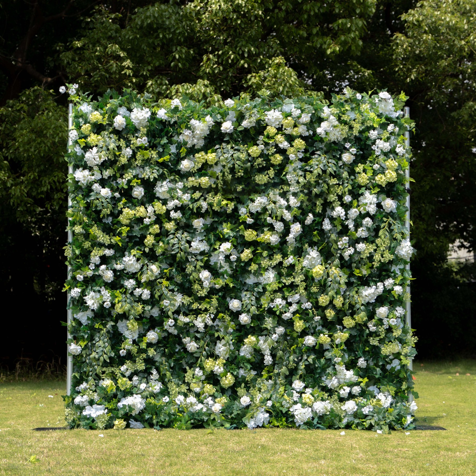 Parker：5D Fabric Artificial rolling up curtain flower wall