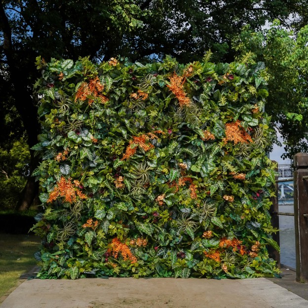 Shelley：7D Fabric Artificial rolling up curtain flower wall