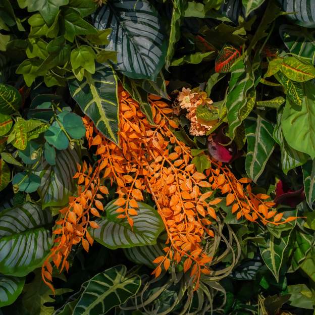 Shelley：7D Fabric Artificial rolling up curtain flower wall