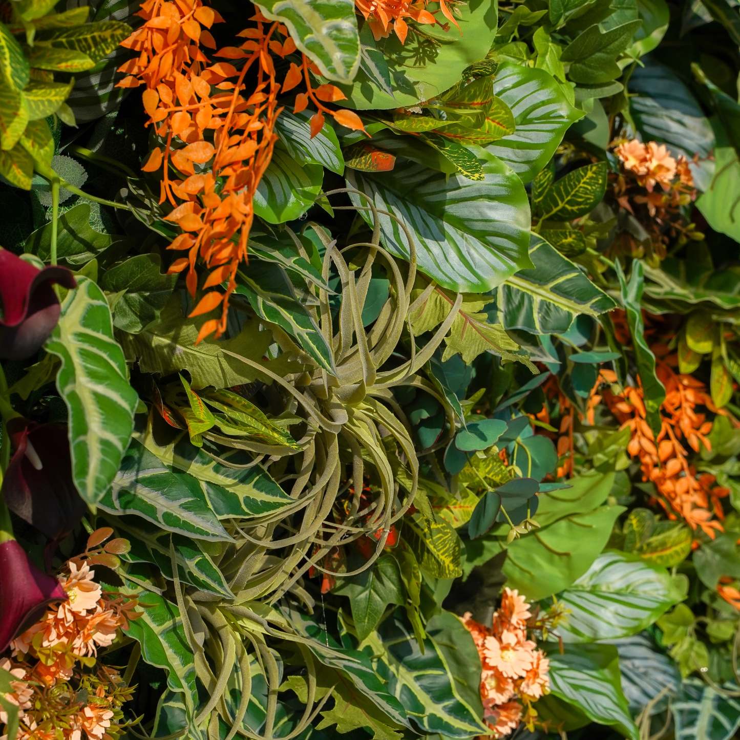 Shelley：7D Fabric Artificial rolling up curtain flower wall