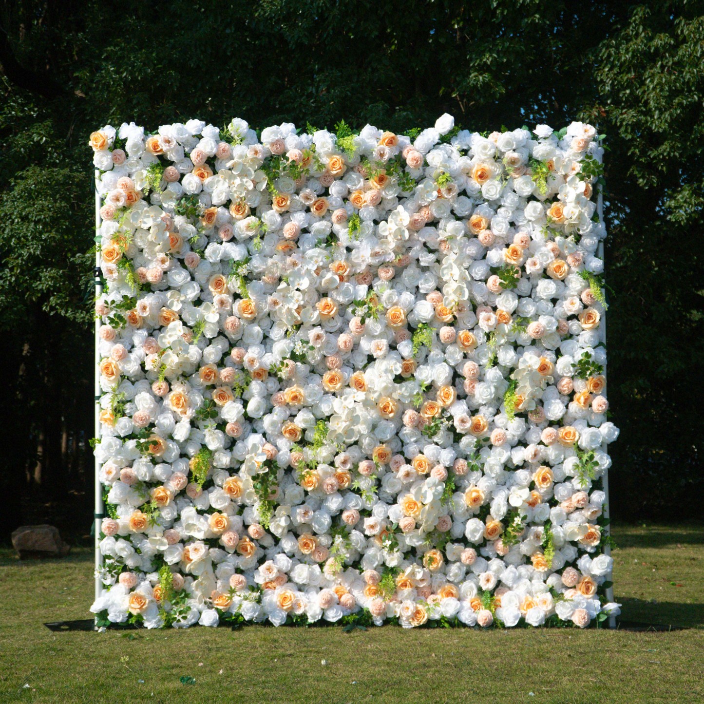 Sweetie：5D Fabric Artificial rolling up curtain flower wall