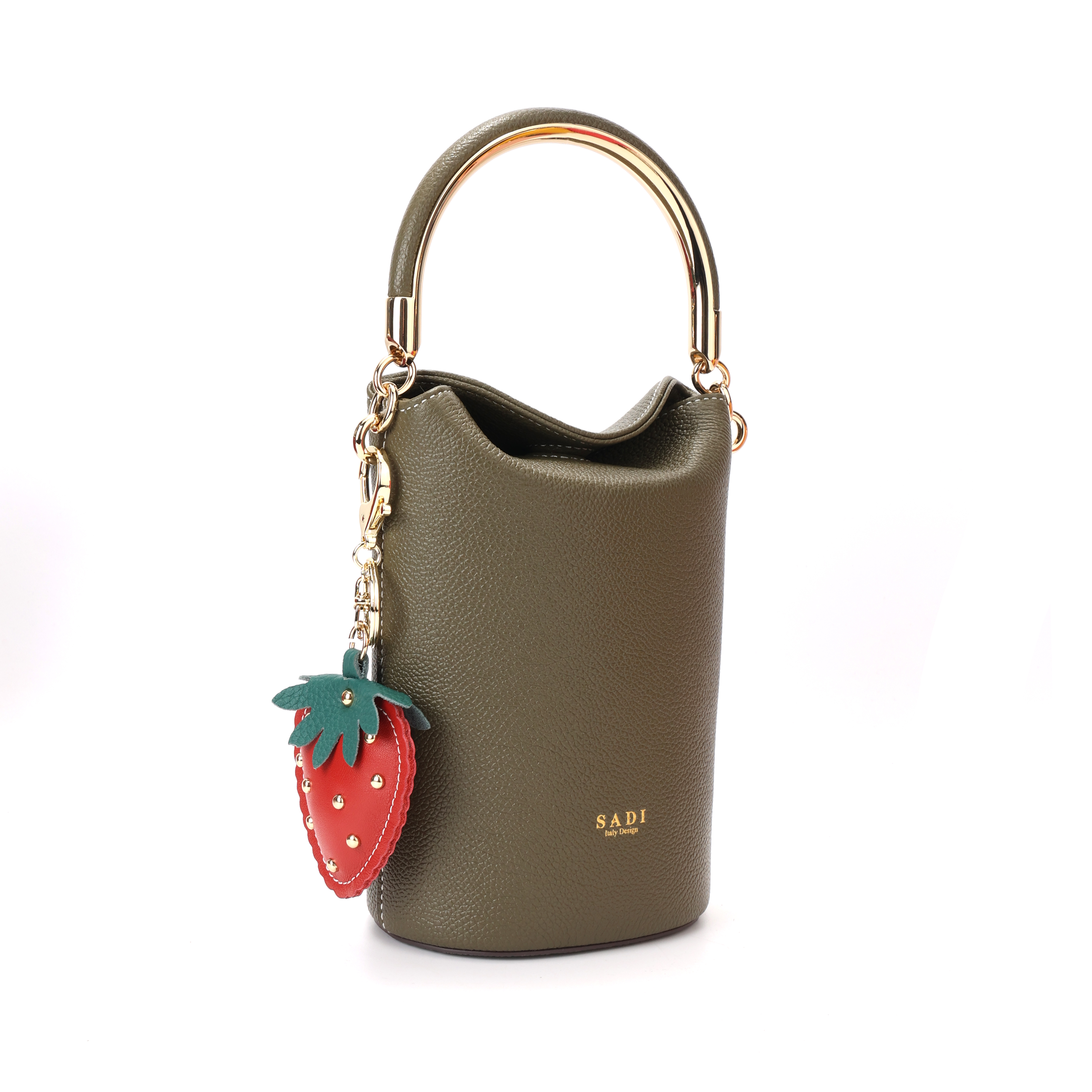 SADI's fashionable and classic bucket bag, the strawberry-themed bag, is a versatile women's shoulder and handbag.SDX21135