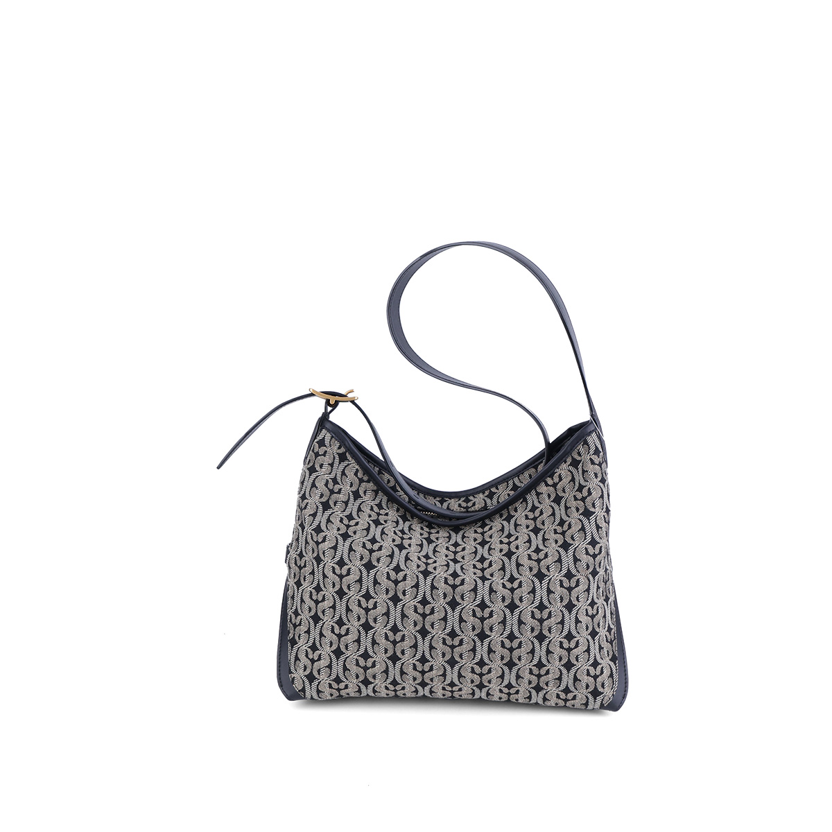All-match, fashionable and classic SD monogram Hobo bag, available for single-shoulder or crossbody carrying. 