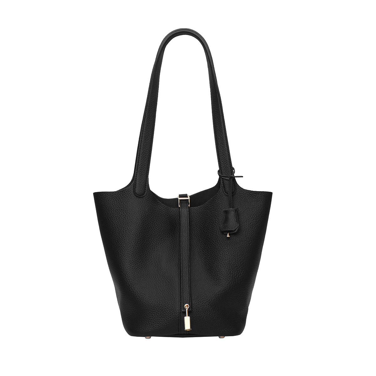 Shopping basket style single-shoulder handbag