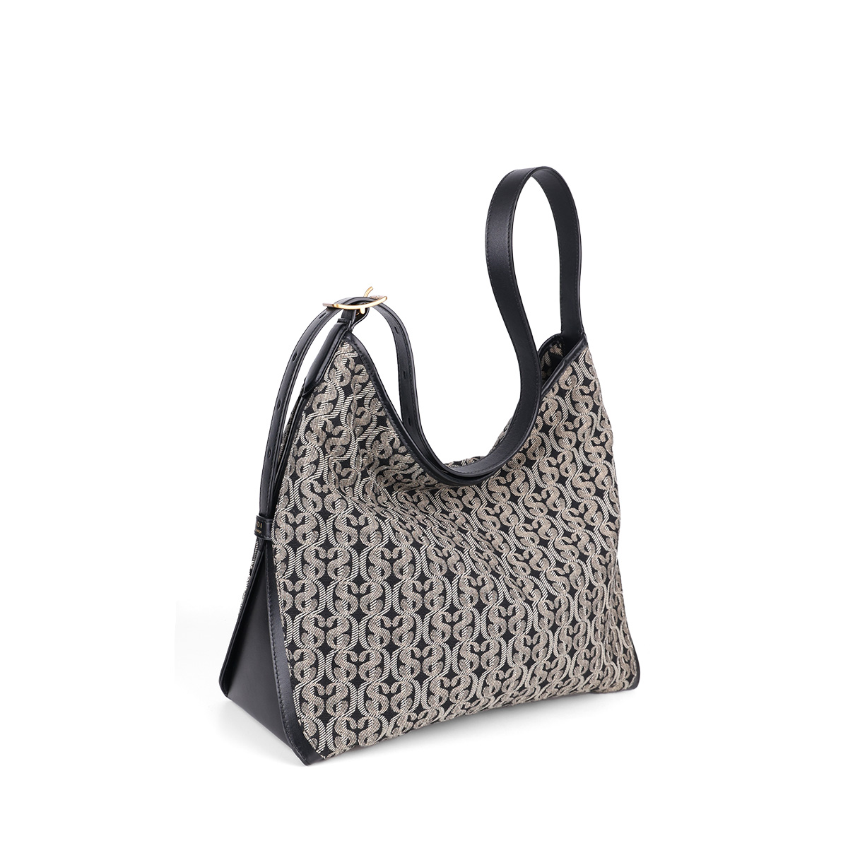 All-match, fashionable and classic SD monogram Hobo bag, available for single-shoulder or crossbody carrying. 