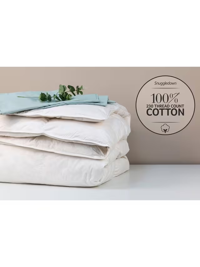 Natural Duck Feather and Down Duvet, 13.5 Tog