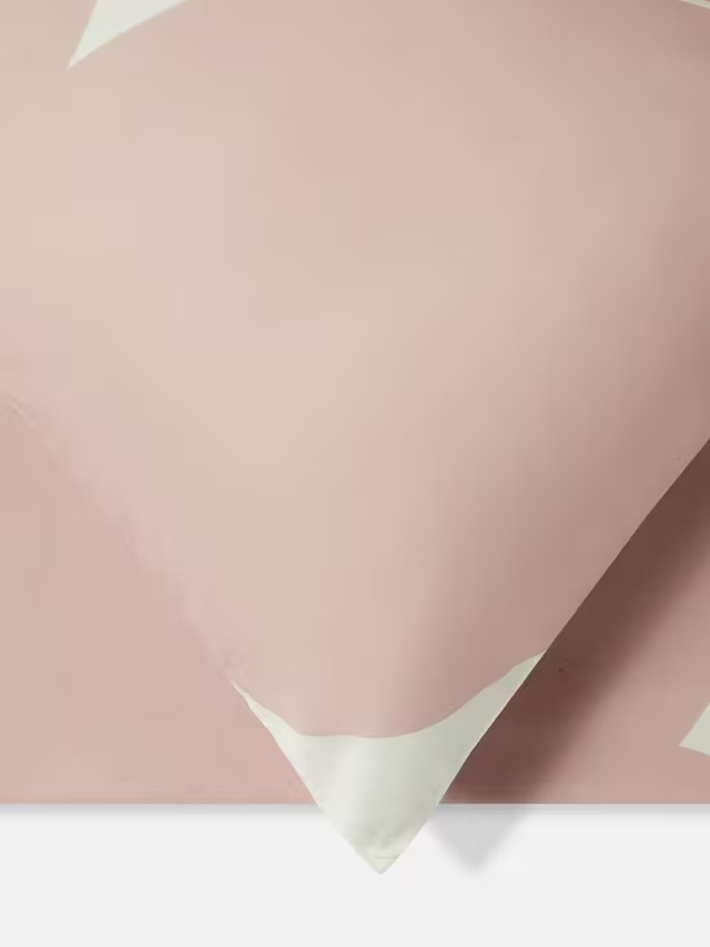 300 Cotton Thread Count Floral Leaf Print Duvet Cover , Pink