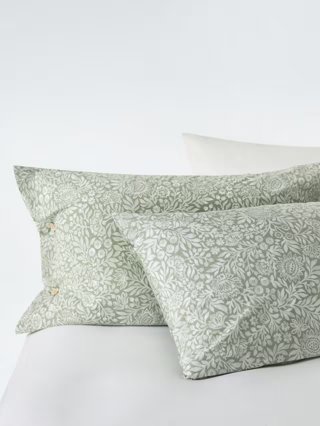 Hidcote Duvet Cover Set, Myrtle Green