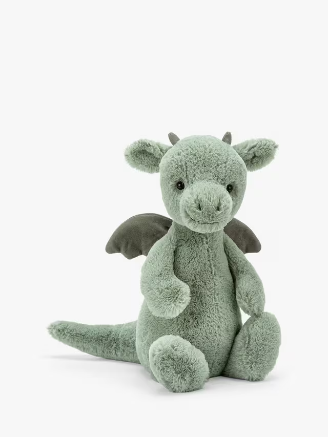 Bashful Dragon Soft Toy, Medium