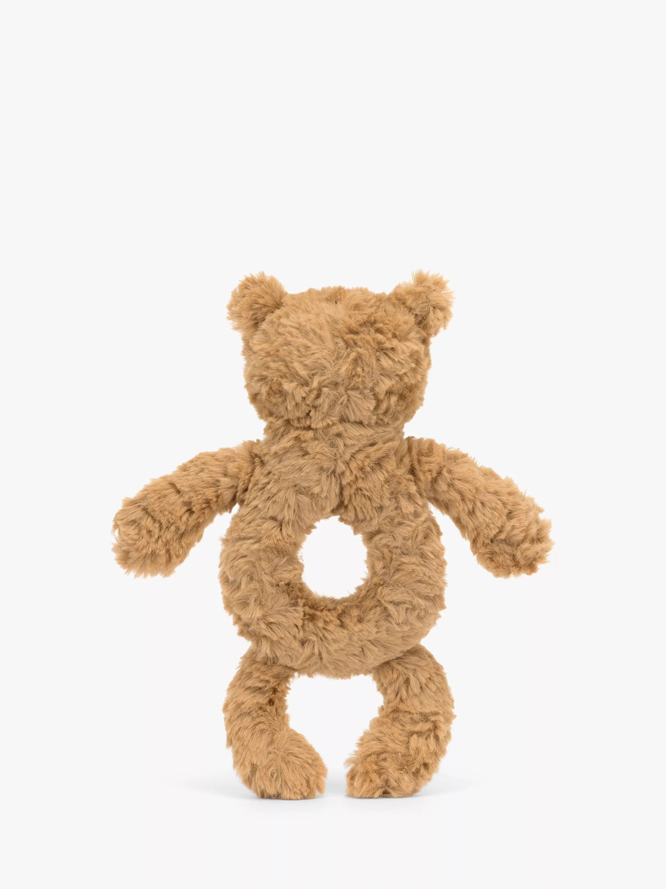 Bartholomew Bear Ring Rattle Soft Toy, Brown