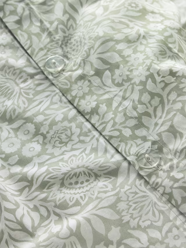 Hidcote Duvet Cover Set, Myrtle Green