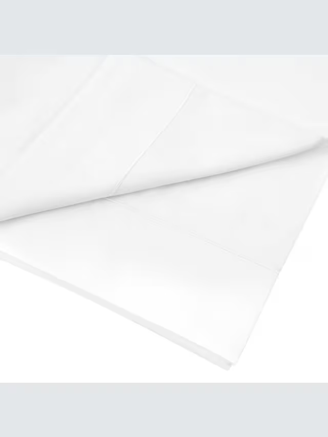 The Ultimate Collection Luxury Egyptian Cotton Sateen 800 Thread Count Flat Sheet, White