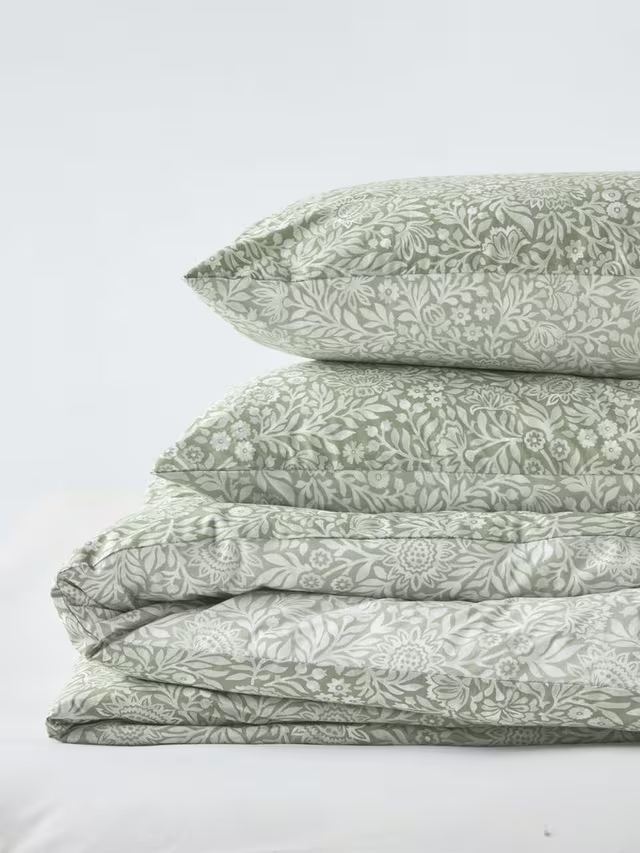 Hidcote Duvet Cover Set, Myrtle Green