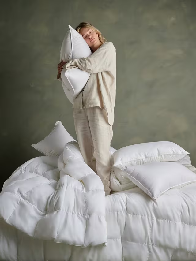 Feather & Down Kingsize Pillow, Soft