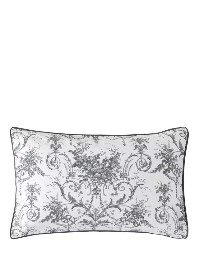 Tuileries Reversible 200 Thread Count Duvet Cover Set, Charcoal