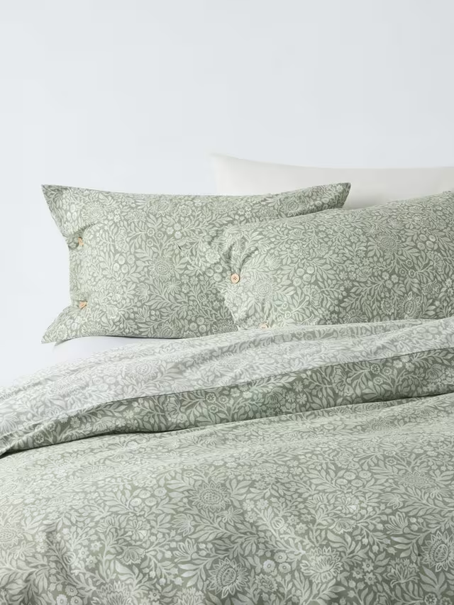 Hidcote Duvet Cover Set, Myrtle Green