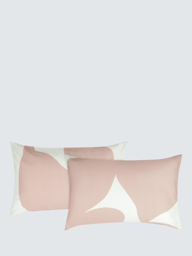 300 Cotton Thread Count Floral Leaf Print Duvet Cover , Pink