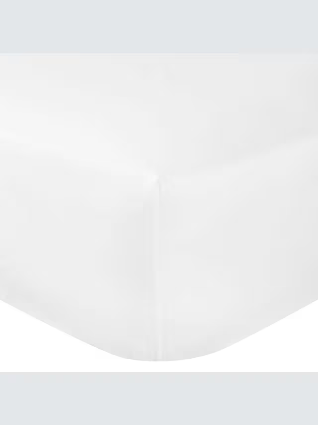 The Ultimate Collection Luxury Egyptian Cotton Sateen 1000 Thread Count Deep Fitted Sheet, White