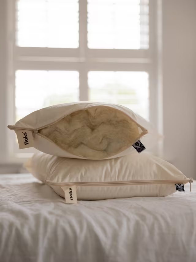 Luxury British Wool Pillow, Soft