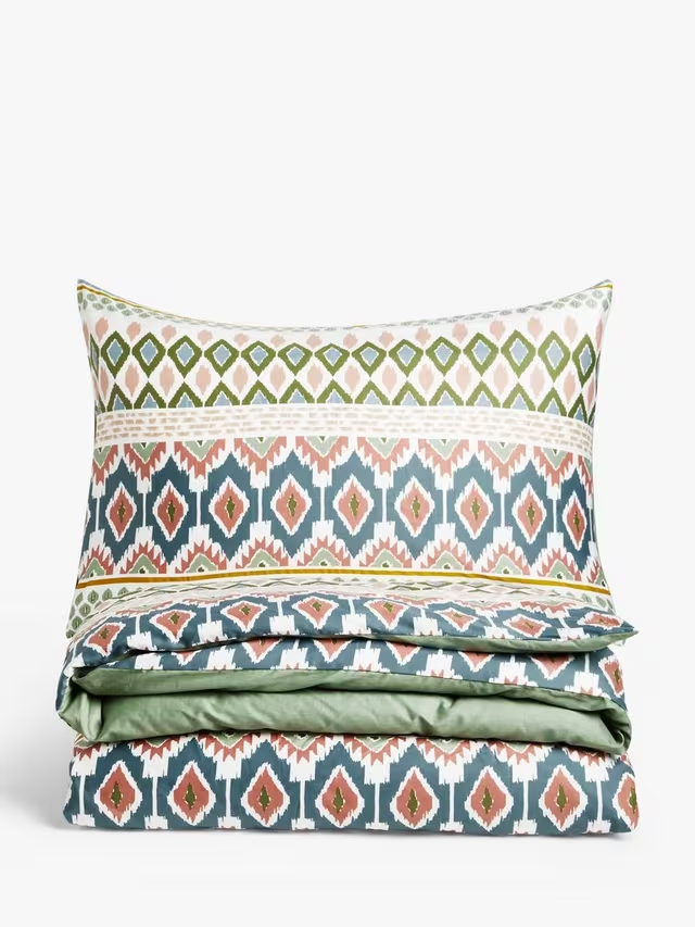 Thea Pure Cotton Sateen Stripe Duvet Cover Set