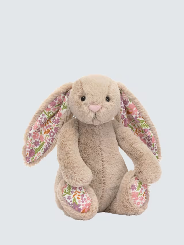 Blossom Petal Bunny Soft Toy, Beige