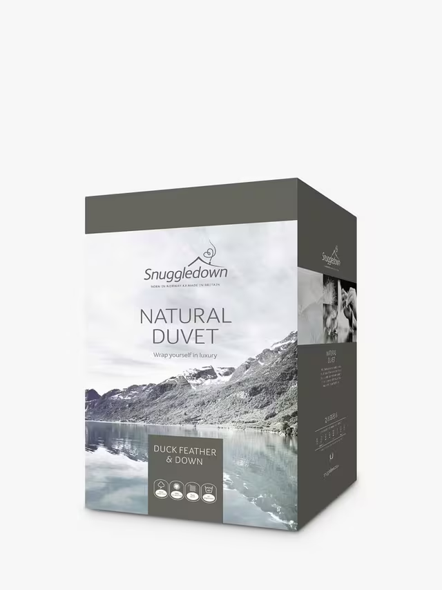 Natural Duck Feather and Down Duvet, 13.5 Tog