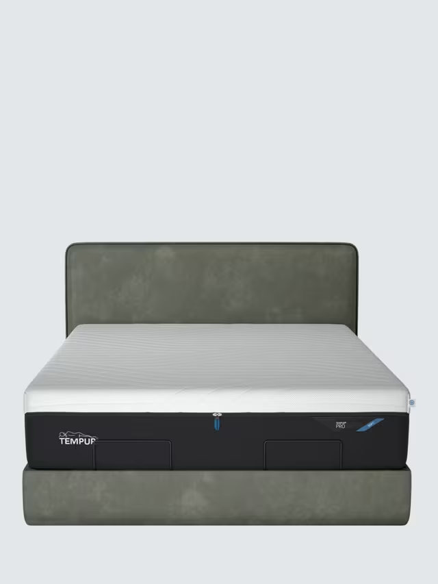 Arc™ Adjustable Disc Upholstered Bed Frame, Super King Size, Dark Green