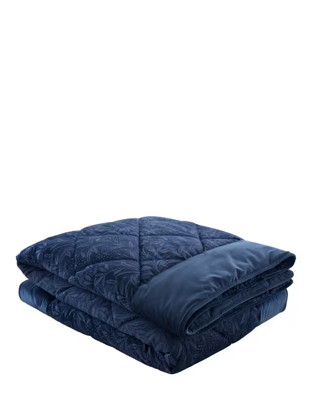 Barley Quilted Bedspread, Navy