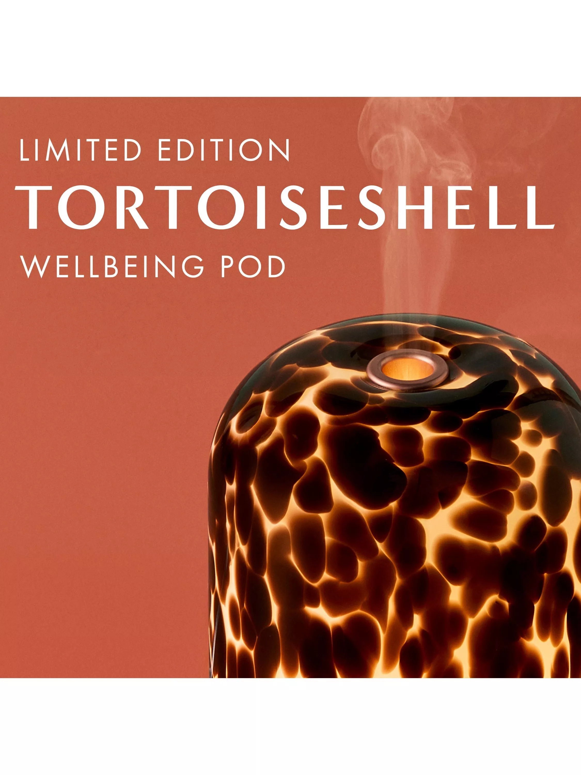 Tortoiseshell Glass Wellbeing Pod, Tortoiseshell