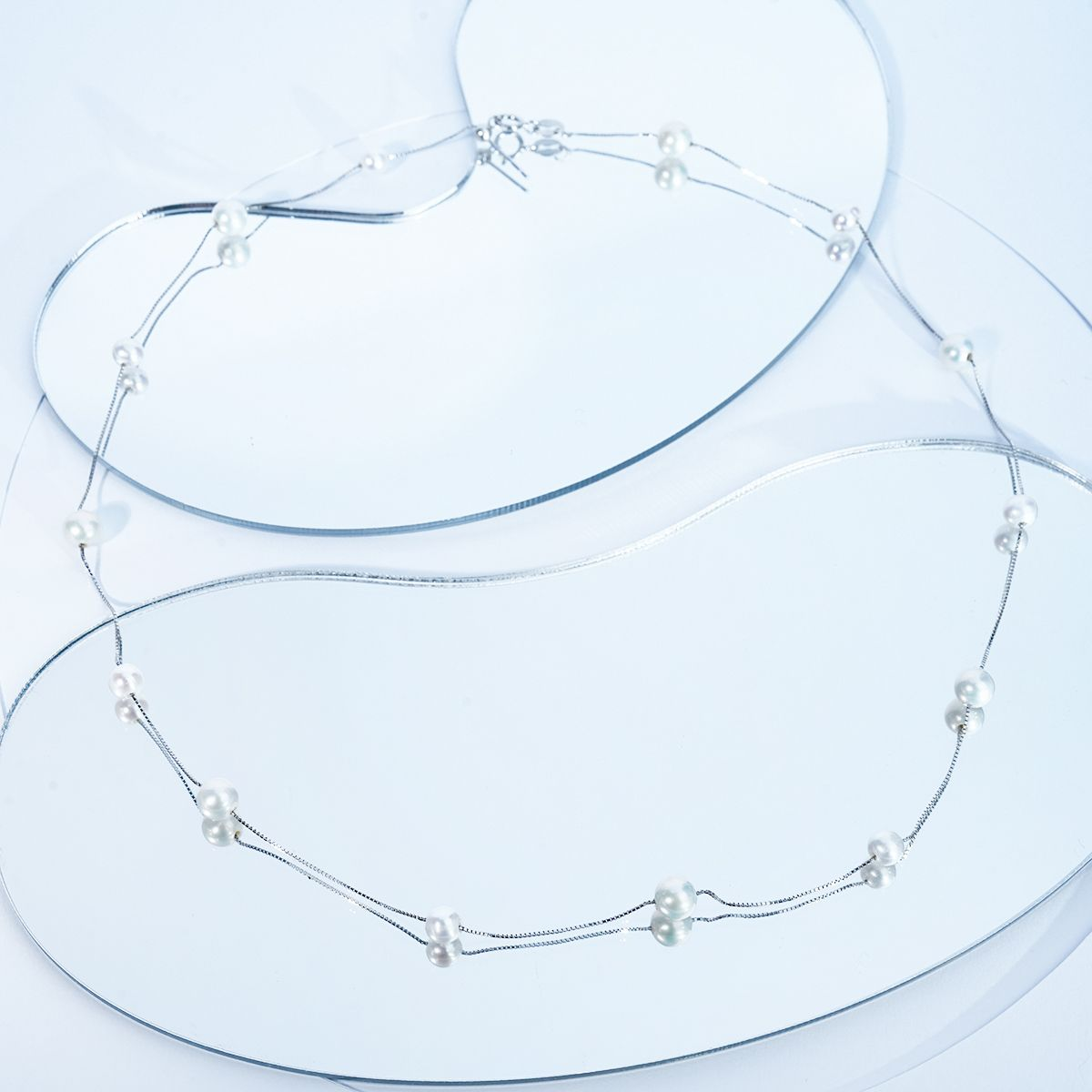 LYTK1013 4-6mm 45cm Pearl necklace fresh water pearl for birthday/anniversary/holiday /retirement/ graduation presents