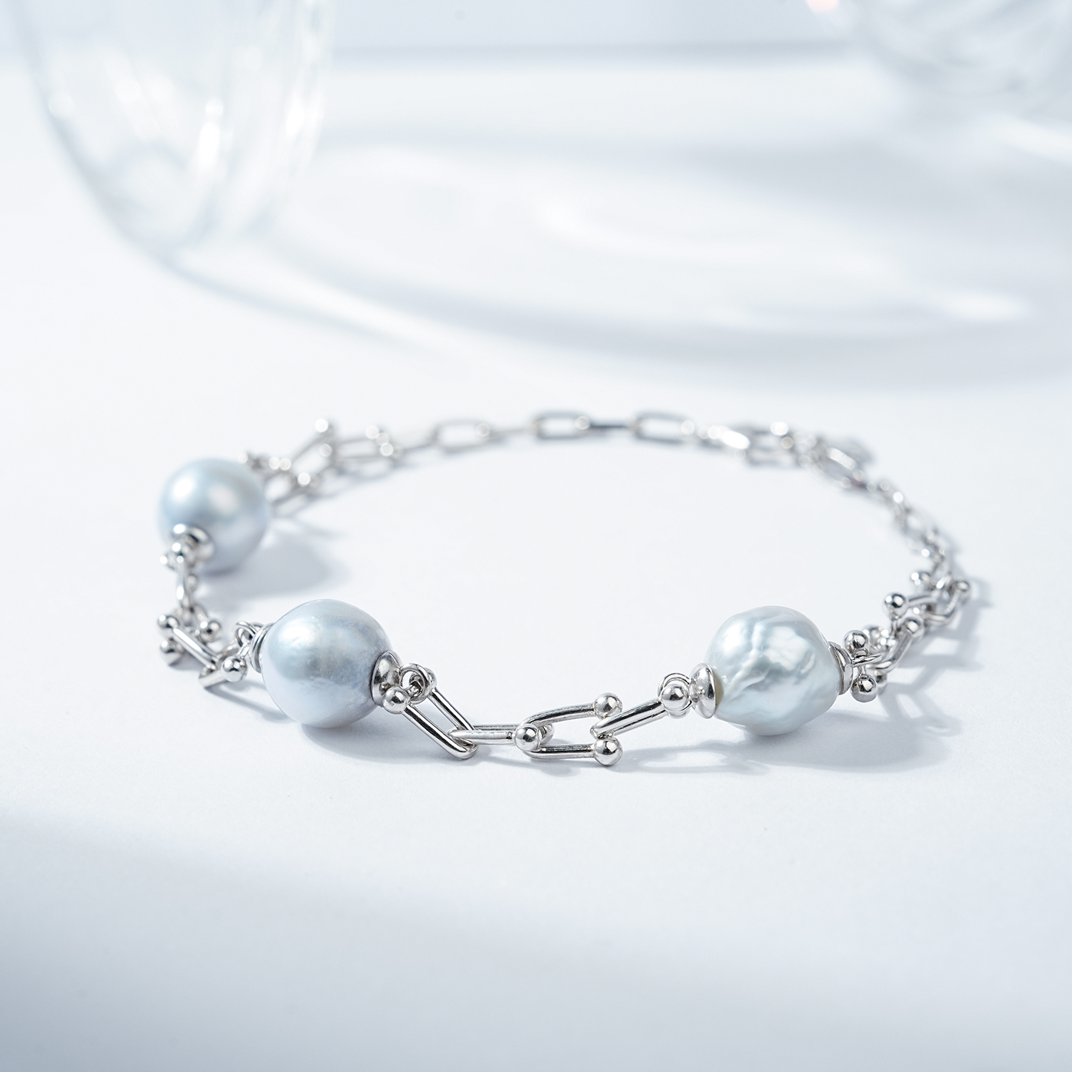 LYTK1071-22 11-12mm Salt water Pearl Bracelet Elegant Jewelry for Women for birthday/anniversary/holiday /retirement/ graduation presents