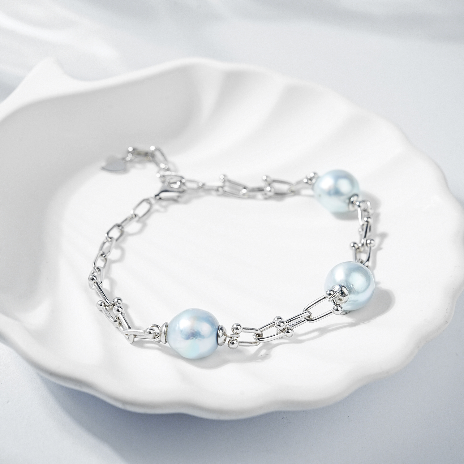 LYTK1071-22 11-12mm Salt water Pearl Bracelet Elegant Jewelry for Women for birthday/anniversary/holiday /retirement/ graduation presents