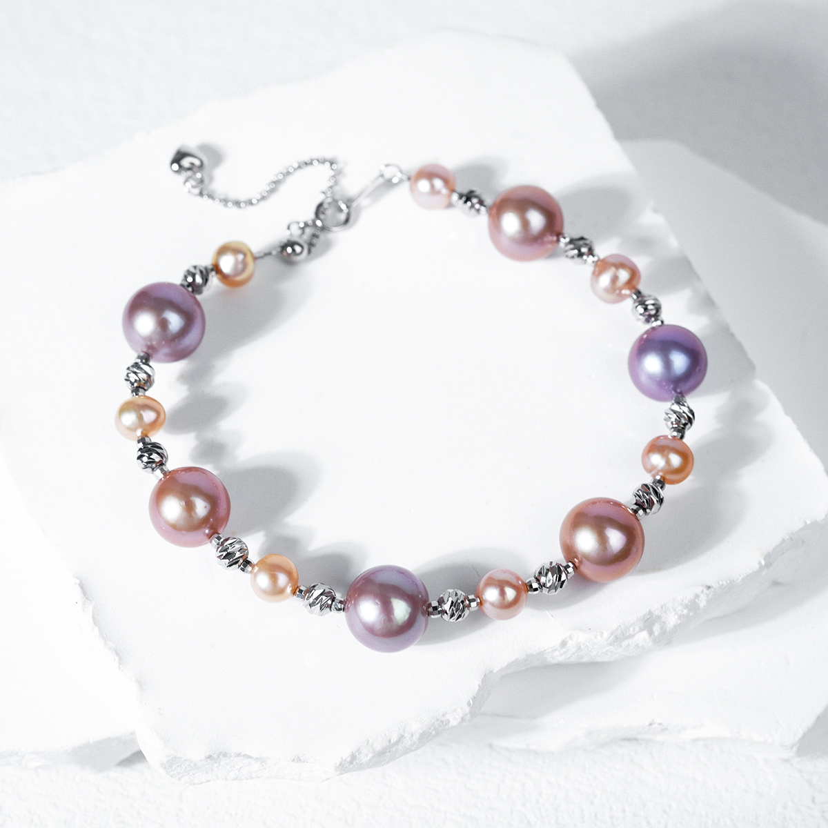 NYTK720-18 6-11mm Pearl Bracelet fresh water pearl