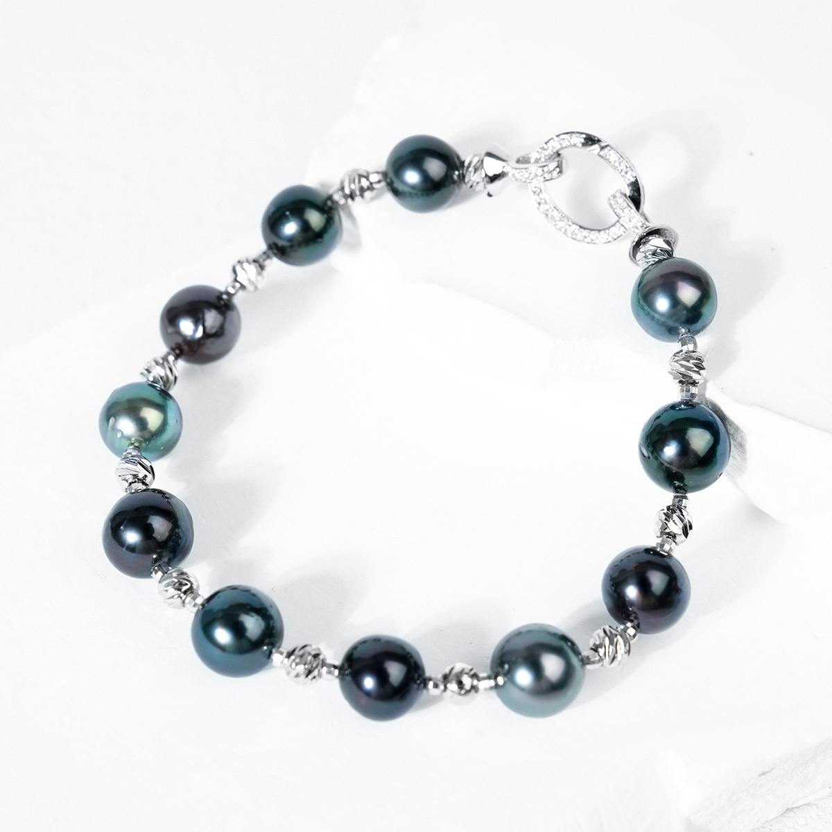 NYTK721-18 8-10mm Pearl Bracelet Salt water pearl