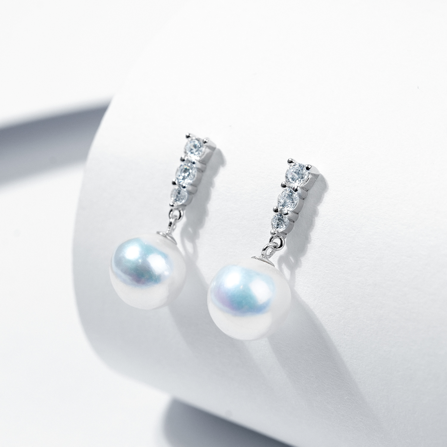 LYTK1109 9-10mm fresh water pearl earring