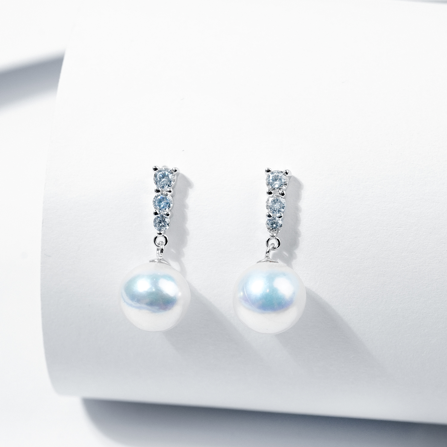 LYTK1109 9-10mm fresh water pearl earring