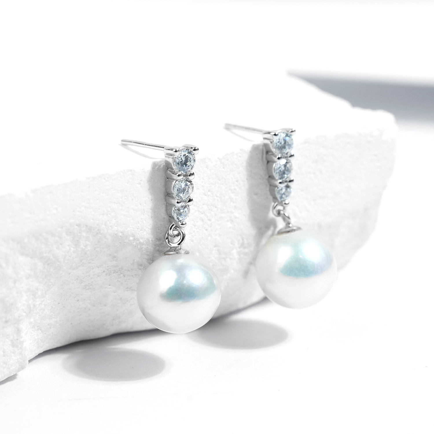 LYTK1109 9-10mm fresh water pearl earring