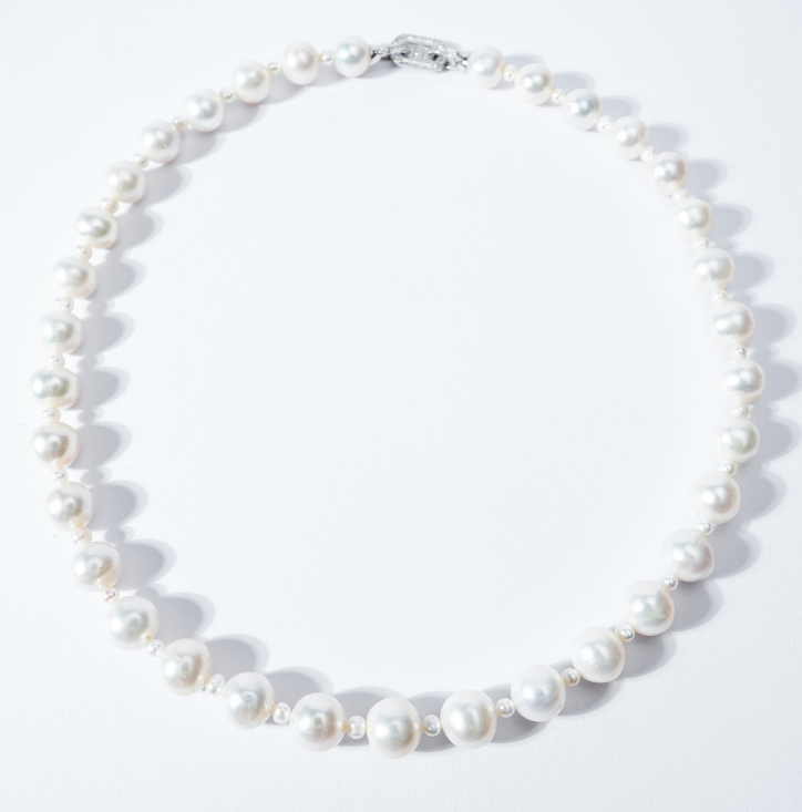 SA097-50 2-12mm Nature Fresh Water Pearl Necklace