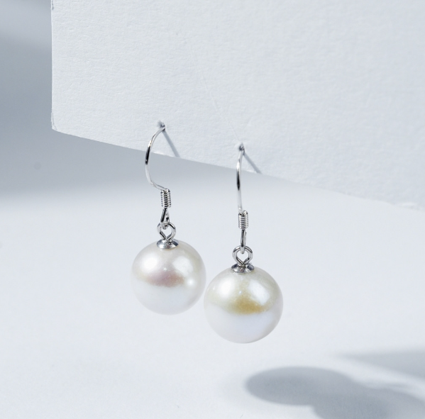 SYE016 10-11mm Nature Fresh Water Pearl Earrings