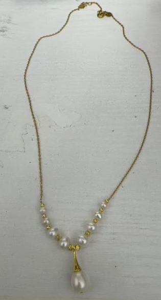 SP060 3-9mm  Nature Fresh Water Pearl Necklace
