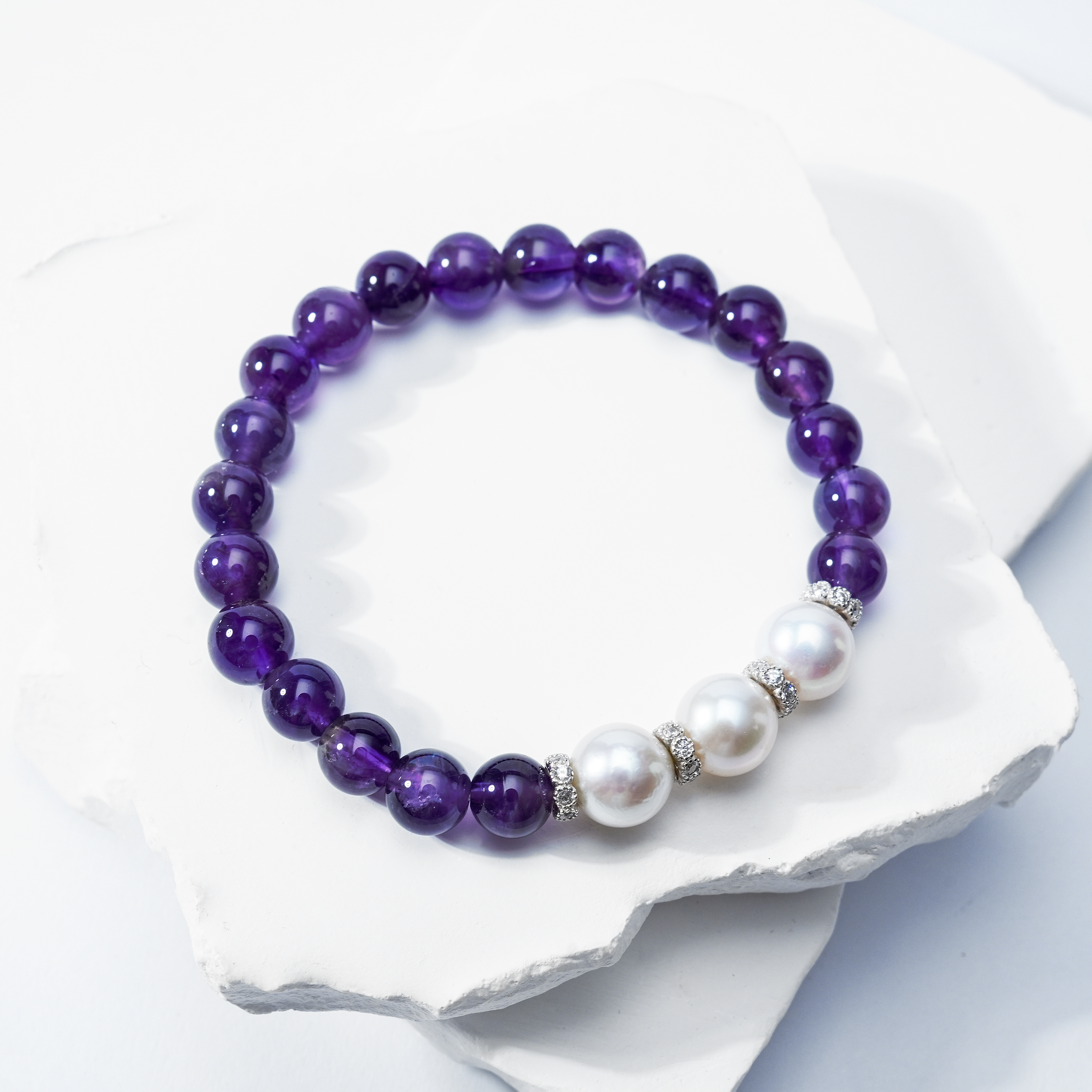 SYC001 9-10mm Nature Fresh Water Pearl  Bracelet