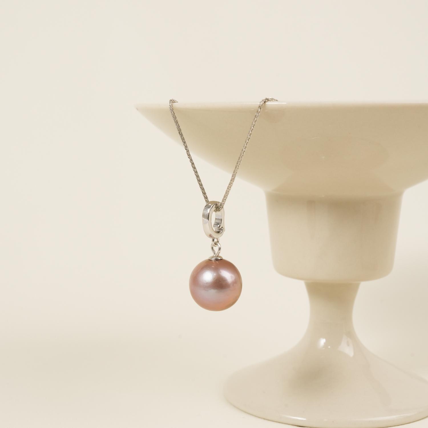 Bubble gum 11-12mm  Pendant S925 Fresh Water Pearl