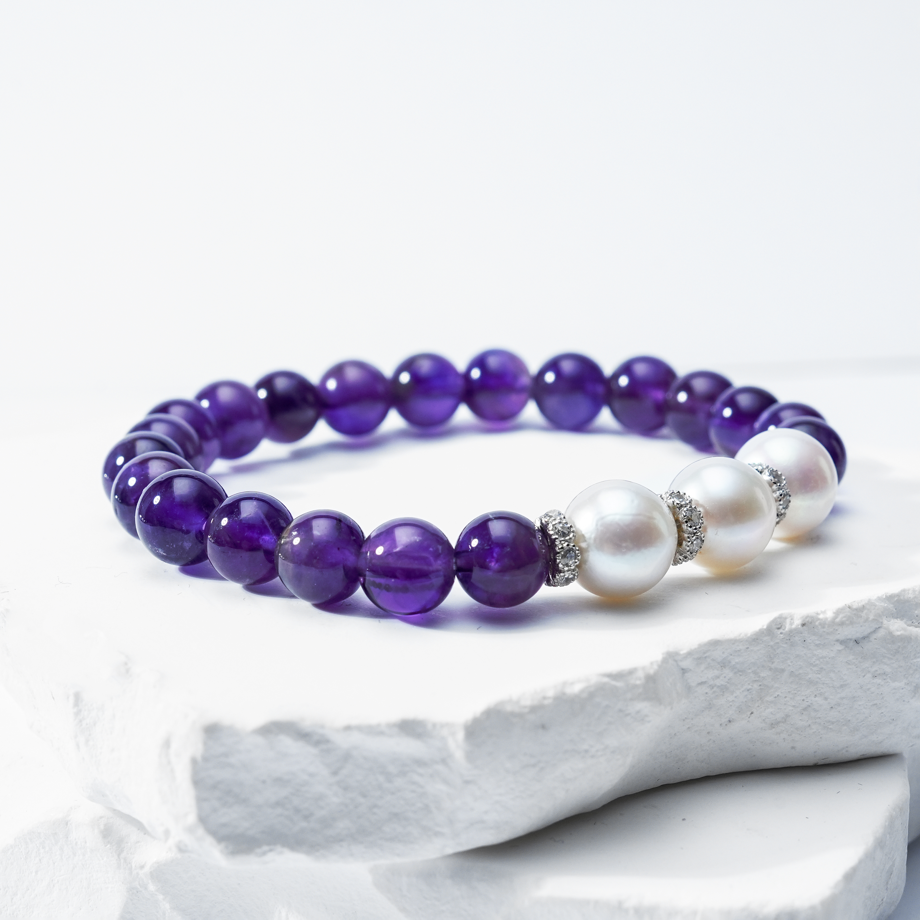 SYC001 9-10mm Nature Fresh Water Pearl  Bracelet