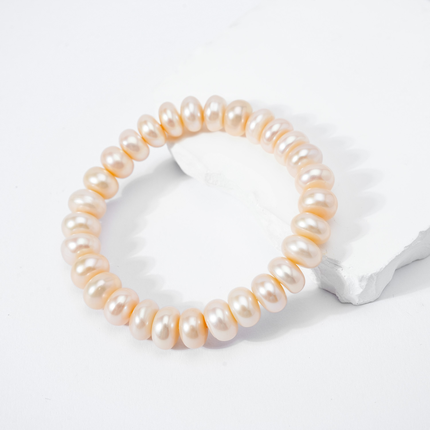 SC023-18 10-11mm  Nature Fresh Water Pearl bracelet