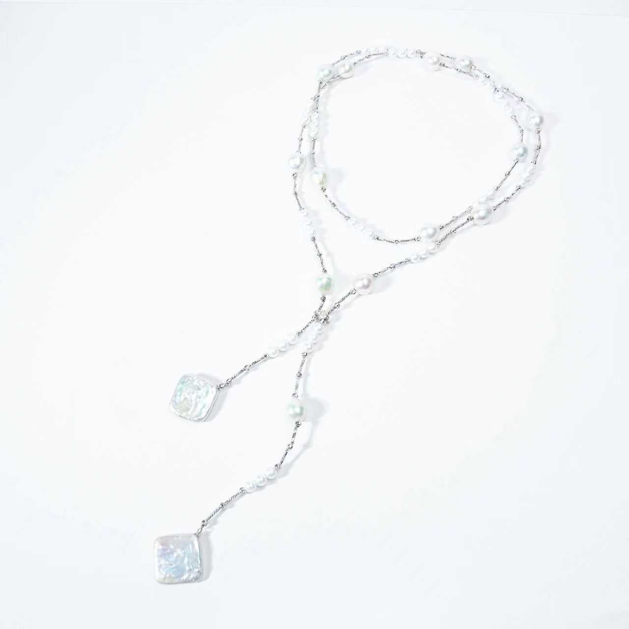 SYA099-109 5.5-20mm  Nature Fresh Water Pearl Necklace