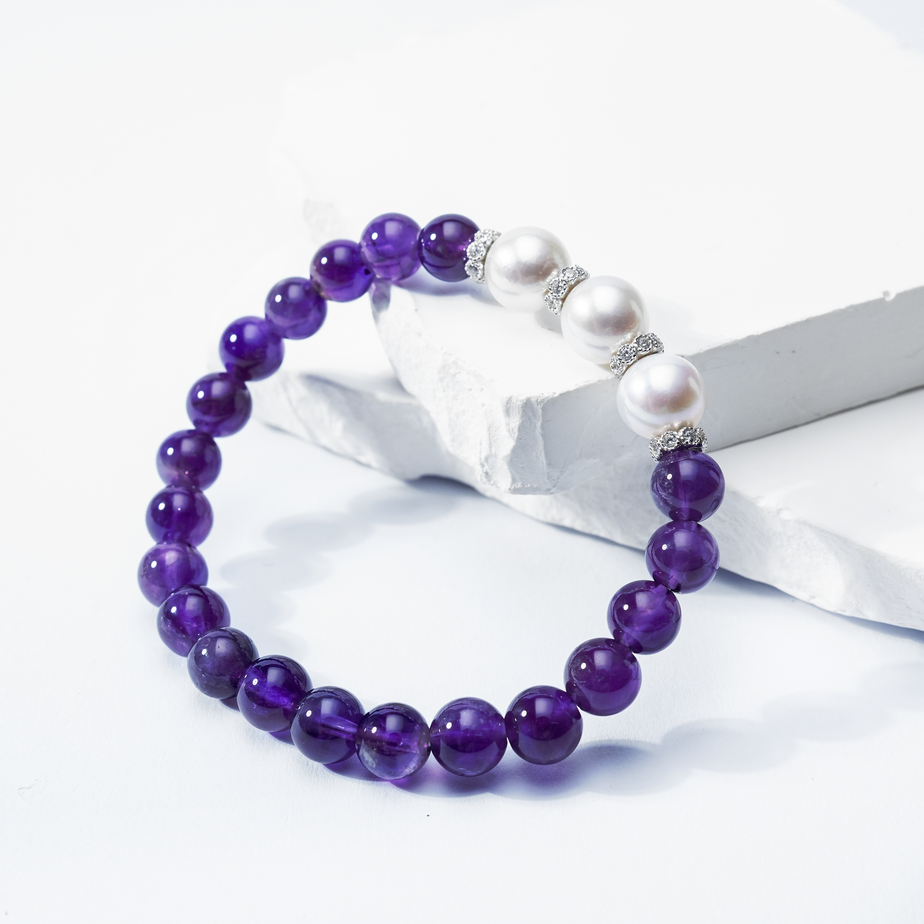 SYC001 9-10mm Nature Fresh Water Pearl  Bracelet